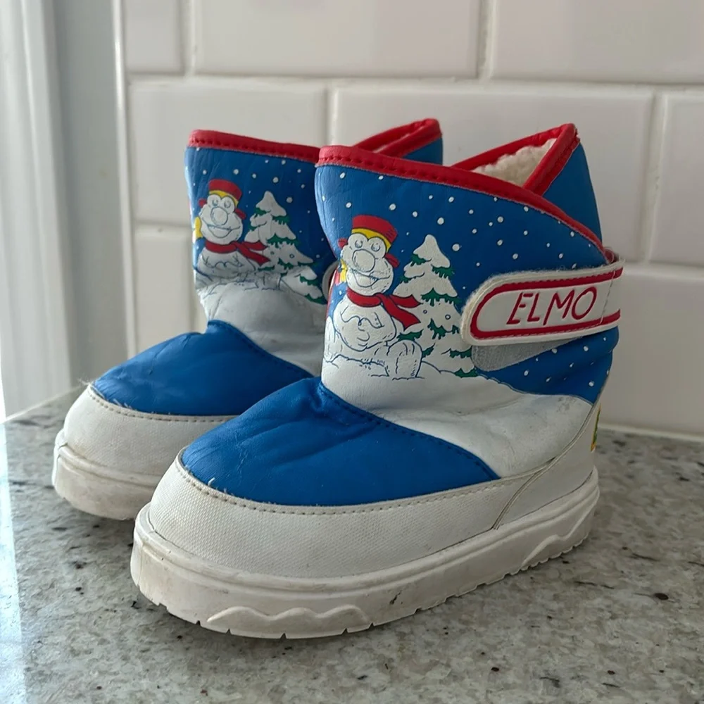 Vintage Sesame Street Elmo toddler boots